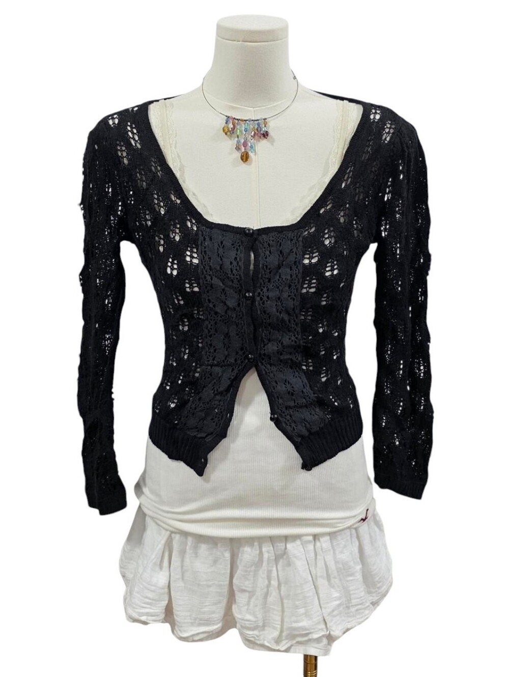 Unknown brand Black cardigan button up